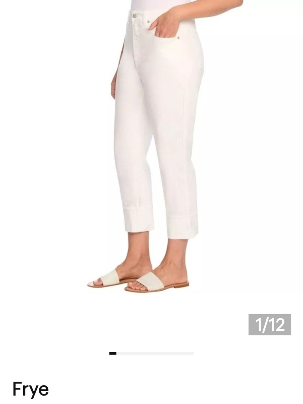 Frye Ivory High-Rise Ankle Pants. NWT 4/27